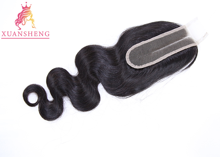 Brazilian Hair Kim Closure 2x6 Swiss Body Wave Silk Base Closure
