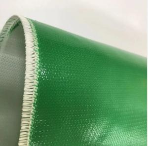 Quality Green Silicone Fiberglass Cloth Double Sides Silicone Coated Fiberglass Cloth For Ventilation Pipeline wholesale