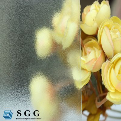 factory supply 3-6mm frosted clear pattern glass for door and window glass
