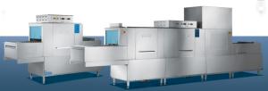 Quality Commercial Hotel Equipment Flight Type Dishwasher Stainless Steel SS304 Conveyor Safety 380V Power wholesale