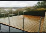Customized 316 Stainless Steel Glass Railing Strong Rust Resistance For Pool