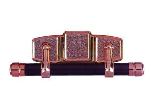 Quality Antique Coffin Handles , Bronze Color Coffin Hardware Swing Bar Style E wholesale