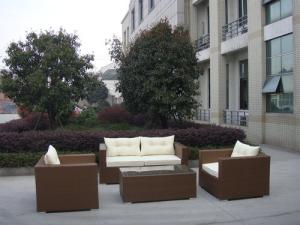 Quality 4pcs PE wicker patio sofas wholesale