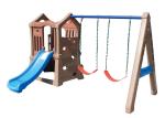 Elephant Plastic Kids Swing Slide Improve Children Intelligence Oem Service