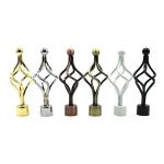 Bronze Rod Finish Windows Curtain Rods 28 To 48 Inches Adjustable