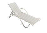 Metal Garden Furniture UV Resistance Outdoor Sunbed