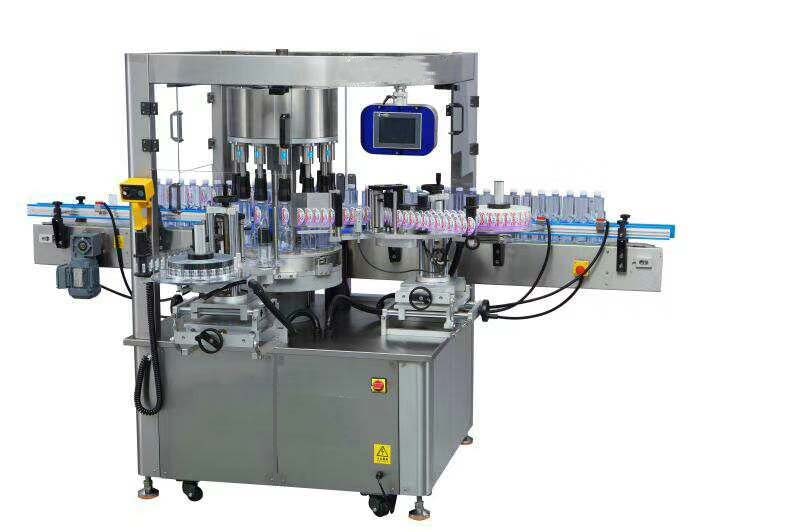 Round Bottle Unscrambler Machine With Rotary Feeding Turntable Table