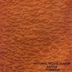 Quality Africa Natural Sapele Wood Veneer Exotic Grain Pommele For Pianos And Furniture Faces wholesale