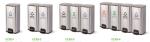 30L Kitchen Trash Can Rectangular Stainless Steel Pedal Dustbin