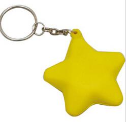 Quality star heart pencil tire pu Stress keyring customed logo wholesale