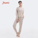 Soft Women'S 2 Piece Loungewear Long Sleeve And Joggers Solid Sweatsuit Set