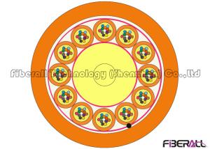 Quality 12 Unit Branch 144 Core Fiber Optic Cable , G655 / G657 Glass Fiber Optical Cable wholesale