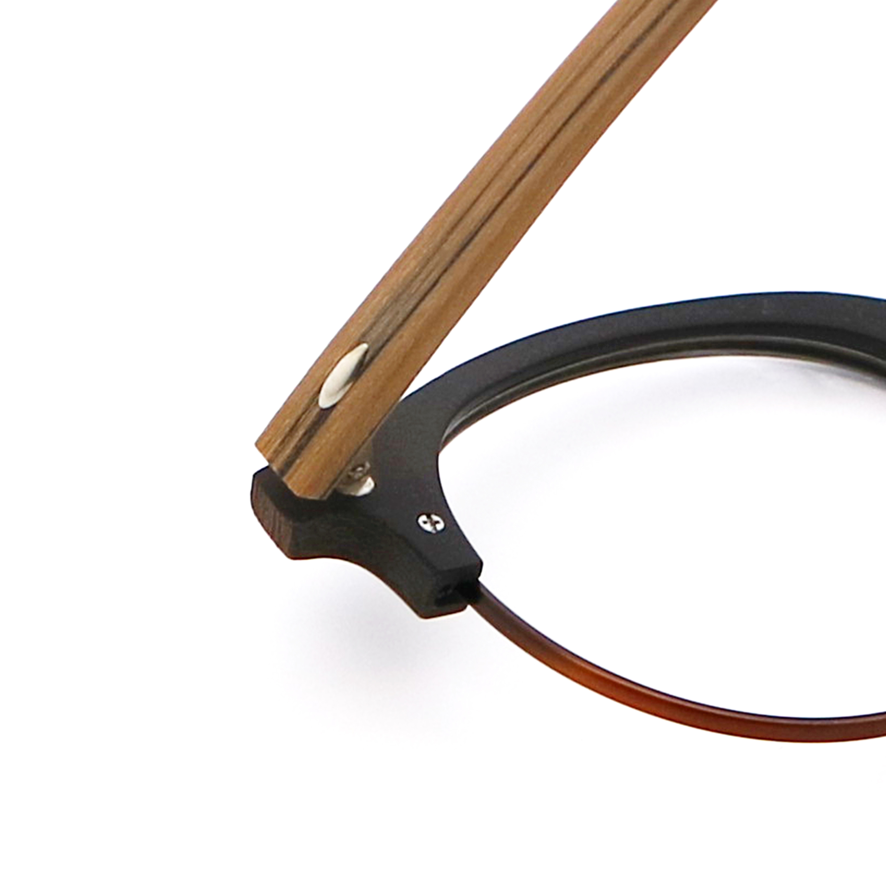 Handmade Wood Grain Glasses Wood Copy Acetate Eyeglass Frame MR 4246