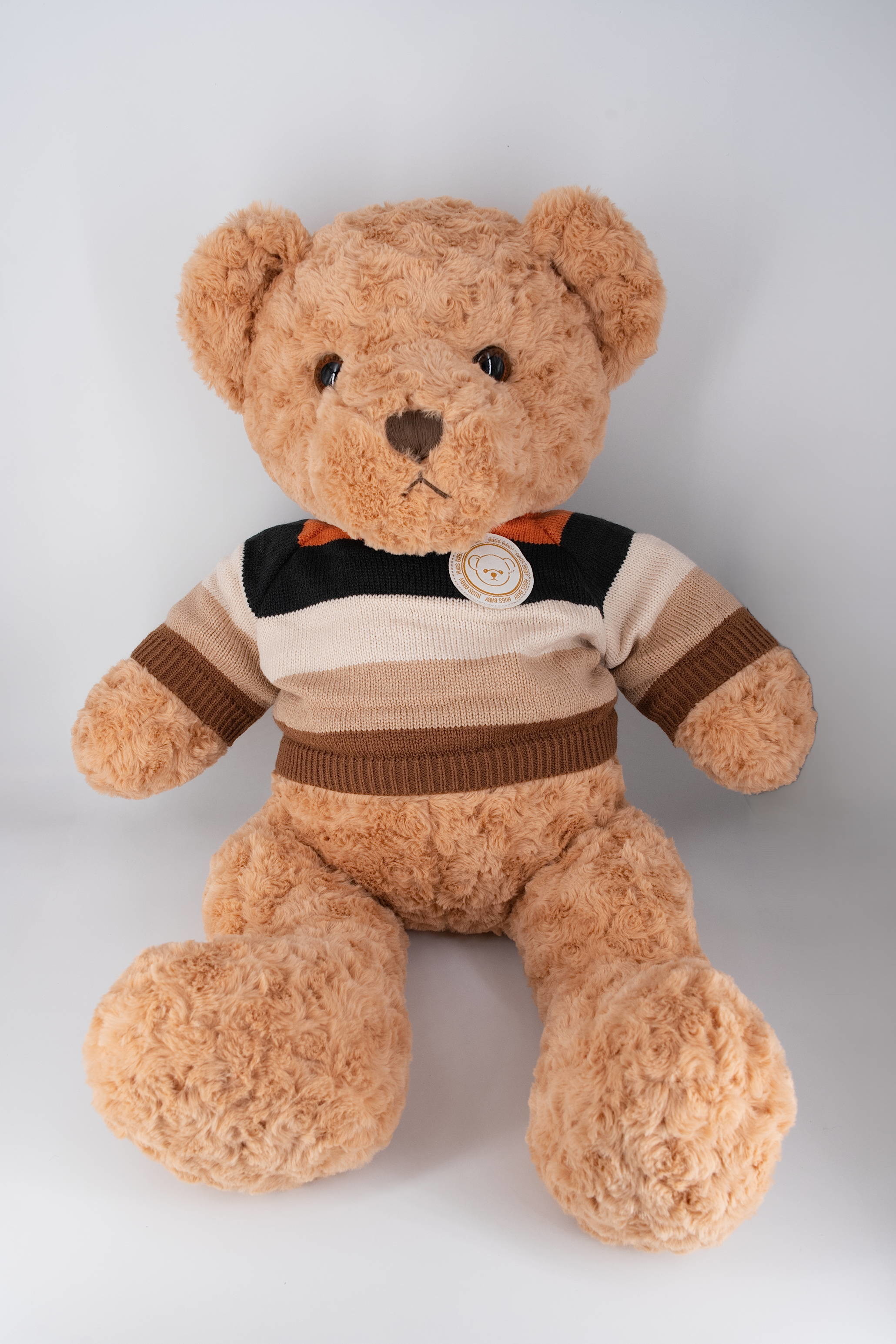 Different Colors Teddy Bear Long Plush Toy With Knit T Shirt Small Bear Stuffed Animal