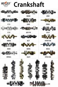 Quality Medium Size Aluminum Crankshaft Komatsu Excavator Parts wholesale