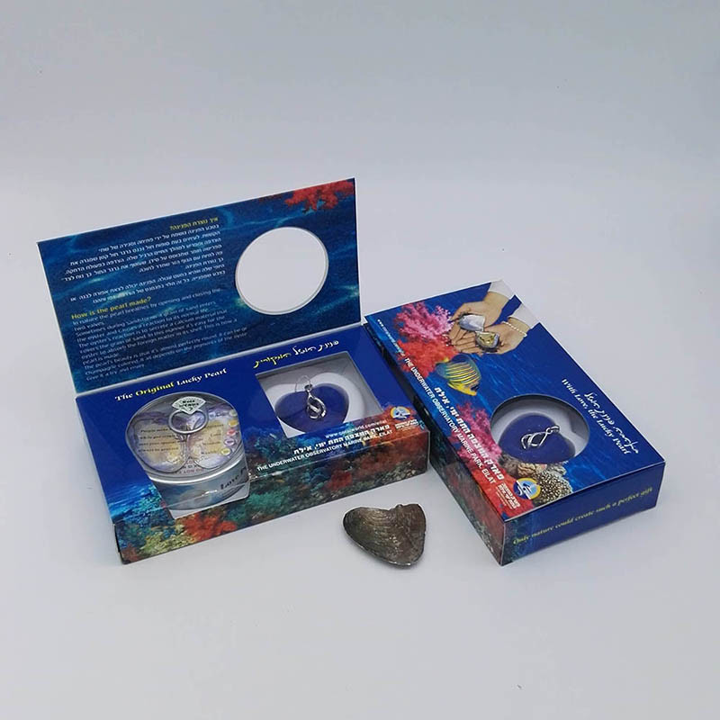 Custom Color Box Love Pearl Necklace Set Oyster Cage Pendant Freshwater Pearl Jewelry Gift Box