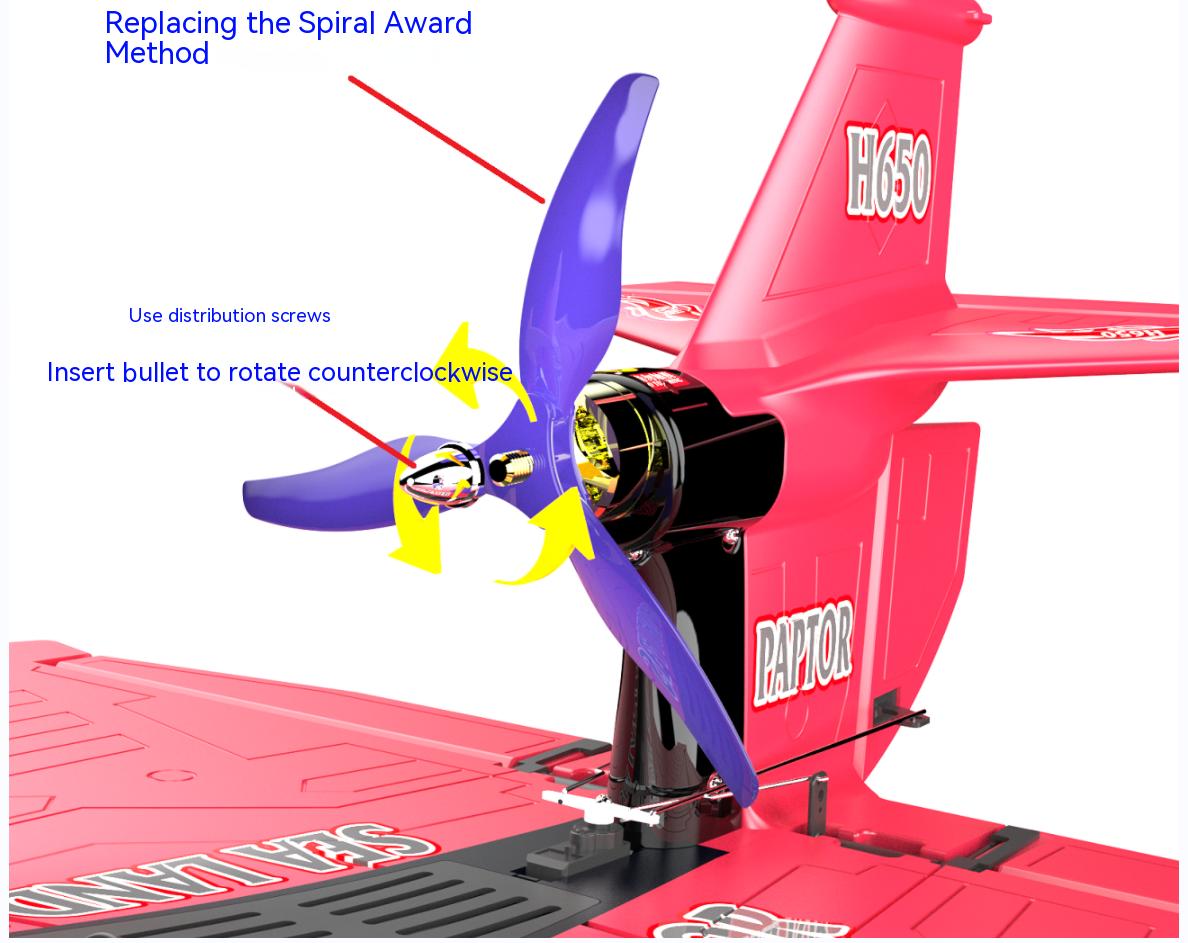 Electric Power Raptor H650 Long Range 2.4g Proportional Sea Land Air Led Aerobatics Stunt RC Glider with 6 Channels Control