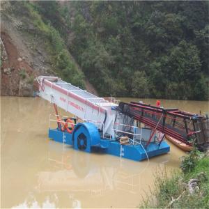Quality 3CBM 2000m2/HR Trash Skimmer Machine Water Hyacinth Harvester Boat wholesale