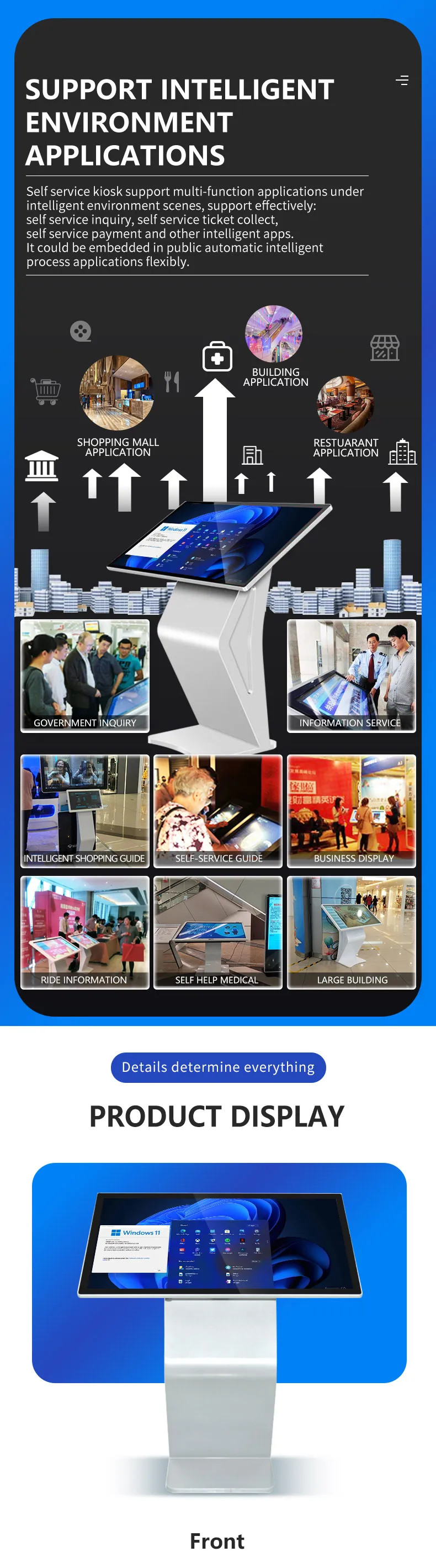 Manufacturer Photo Kiosk Self Service Touch Screen Advertising Kiosk