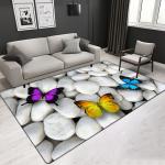 Customized Size Bedroom Living Room Nordiac Style Luxury Rug 3D Printed