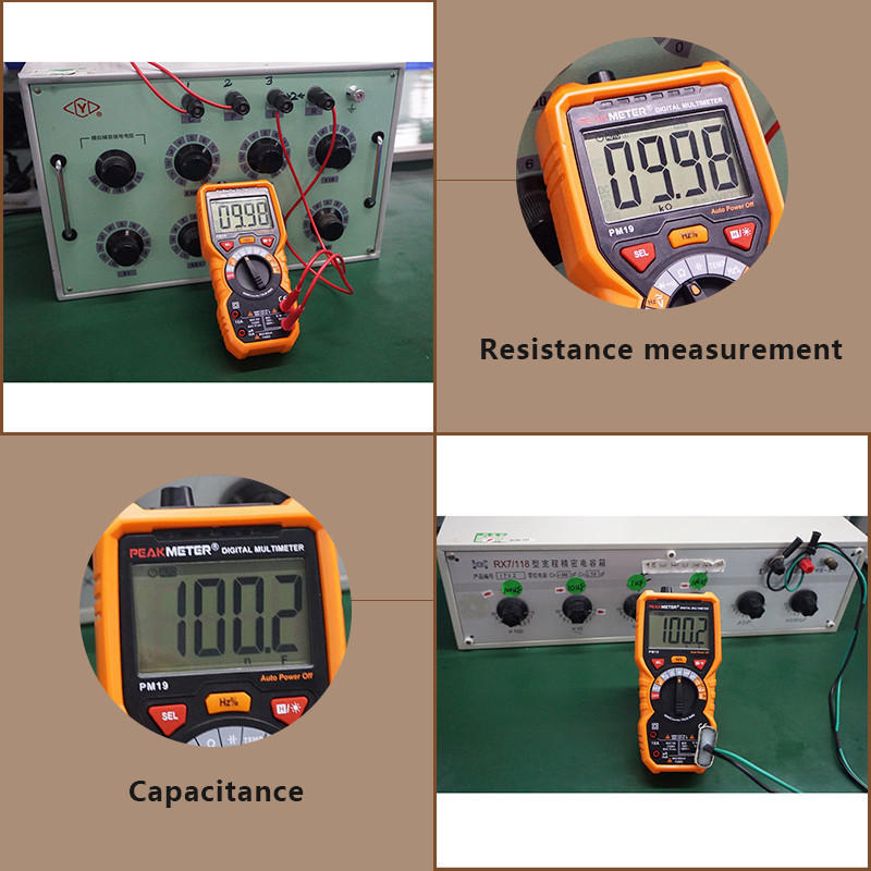 Non-Contact Test 6000 Counts T-RMS Frequency Dc Current Multimeter Non - Slip