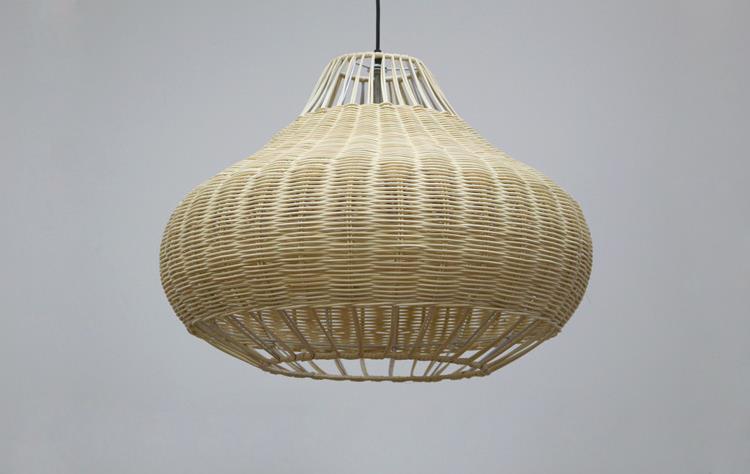 Handmade creative Rattan Pendant Light chandelier Round Shape