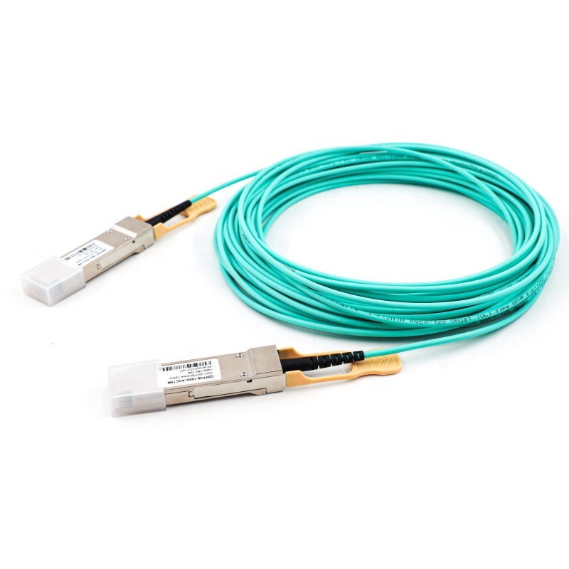Consumption SFP Optical AOC Patch Cord 100m for Data Transmission in Communication