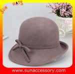 T2991236 Sun Accessory customized winner fashion 100% wool felt cloche hats,