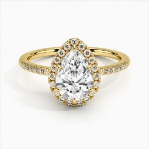Quality 925 Sterling Silver Halo White Gold Plated Engagement Rings wholesale
