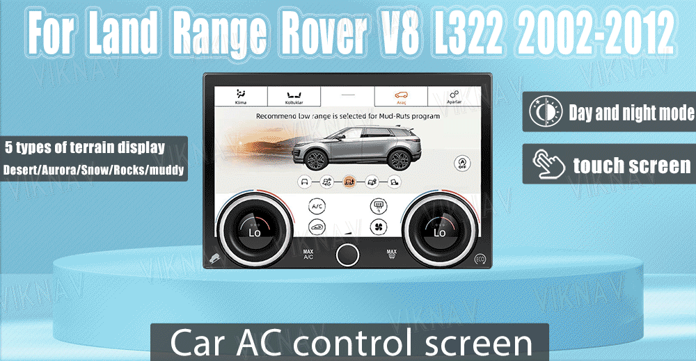 Air Condition Panel 10'' Touch Screen For Range Rover Evoque 2013 - 2017