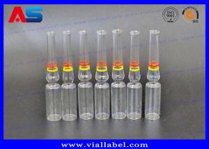 Quality CMYK Printing 1ml Glass Ampoules For Injection Oils / Pharmaceutical wholesale