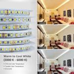 8mm 120leds 4000k Electroplate SMD2835 Led Strip Light for Customized Indoor