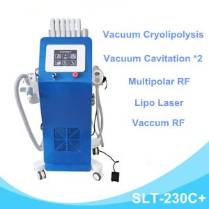 Quality Cryo lipolysis Laser Slimming Machine / Vacuum Cavitation Cellulite Removal wholesale