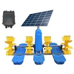 Quality 2 Wheels Shrimp Solar Paddle Wheel Aerator Pond Fish Farm Aerator 5000m2 wholesale