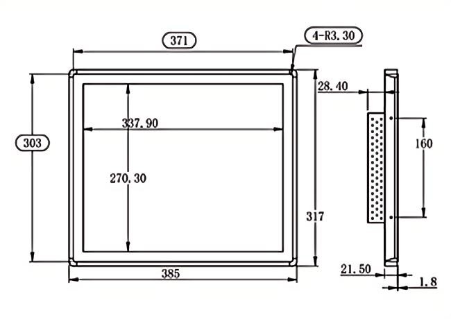 17-Inch Linux Touch Embedded Screen for Command Centers, Medical Imaging Systems, Retail Check-Out Stations, and Manufacturing Dashboards