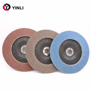 Quality Metal Polishing Zirconia Alumina Flap Disc 115mm 60 Grit High Pressure Grinding wholesale