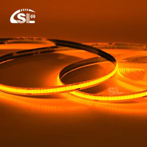 Quality Electroplate COB 24v COB 320Ds 8mm Ra 85 Golden Yellow Light Strip for Home Lighting wholesale