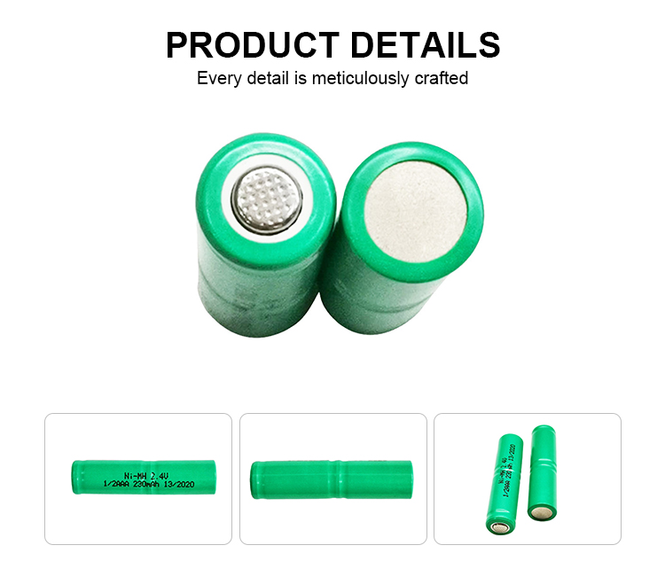 Storage Nickel Rechargeable Battery 2.4v 250mah Nimh Battery Pack for Hair clipper