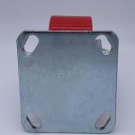 4 Inch Polyurethane Tread Cast Iron Rigid Caster