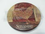 2 Sets Food Promotional Tin Cans , Metal Gas Stove Burner Cover