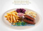 Catering Eco-Friendly Container Compartment Starch lunch Meal Box, Disposable