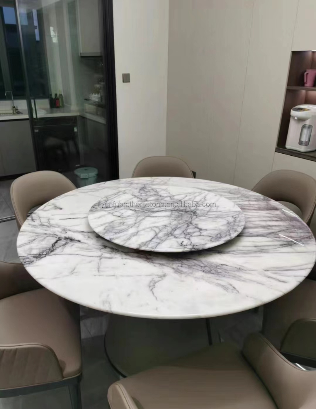 Polished Fragrant Snow Plum Stone Marble Bathtub Cut-to-Size for Living Room Hotel