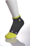 Cotton Anti Blister Running Socks , Yellow Winter Running Socks For Adult