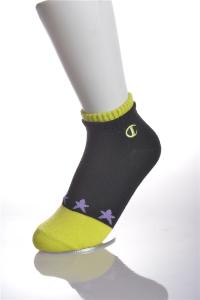 Quality Cotton Anti Blister Running Socks , Yellow Winter Running Socks For Adult wholesale