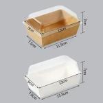 OEM Paperboard Fast Food Takeaway Boxes Eco Friendly Kraft Paper