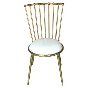 Quality Elegant Simple Wedding Chairs 201 Stainless Steel Frame For Banquet Hall wholesale