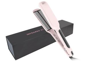 Quality 2 inch Infrared Hair Straightener , Dual Voltage Hot Tools Titanium Flat Iron wholesale