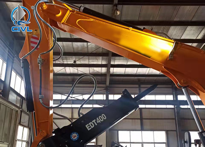 X9 Breaker Wheel Crawler Excavator And Clamp Yellow Colour