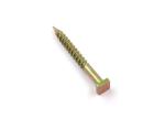 Yellow Zinc Plated Mild Steel Square Head Concrete Nails Screws