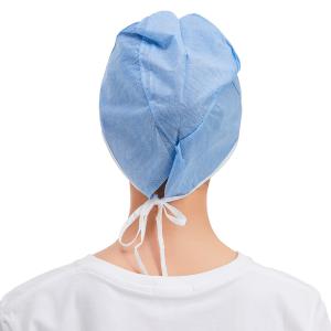 Quality Anti Static SMS Disposable Non Woven Cap Double Elastic wholesale